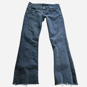 Seductions low rise grey jeans